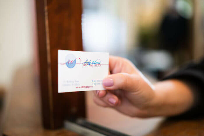 RI dental business card